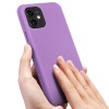 Coque silicone iPhone 11 Semi rigide avec finition Cool Touch Violet