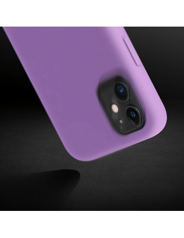 Coque silicone iPhone 11 Semi rigide avec finition Cool Touch Violet