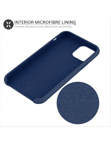 Coque silicone iPhone 11 Semi rigide avec finition Cool Touch Bleu