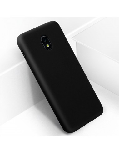 Coque silicone Galaxy J7 2017 Soft touch noir