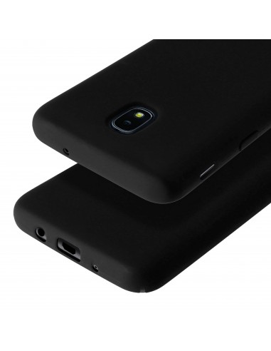 Coque silicone Galaxy J7 2017 Soft touch noir