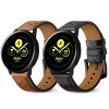 Bracelet Galaxy Watch Active 1 et 2 Top qualité Style cuir  - Noir