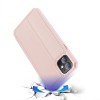 Etui de protection renforcé iPhone 12 Mini avec coque silicone intégrée et rangement carte - Rose