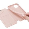 Etui de protection renforcé iPhone 12 Mini avec coque silicone intégrée et rangement carte - Rose