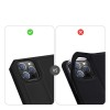 Etui de protection renforcé iPhone 12 Pro Max avec coque silicone intégrée et rangement carte - Noir
