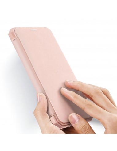 Etui de protection renforcé iPhone 12 Pro Max avec coque silicone intégrée et rangement carte - Rose