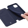 Etui de protection renforcé iPhone 12 Pro Max avec coque silicone intégrée et rangement carte - Bleu foncé