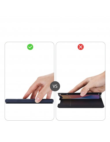 Etui de protection renforcé iPhone 12 Pro Max avec coque silicone intégrée et rangement carte - Bleu foncé