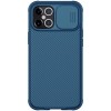 Coque antichoc iPhone 12 Pro Max avec protection camera coulissant NILLKIN - Bleu