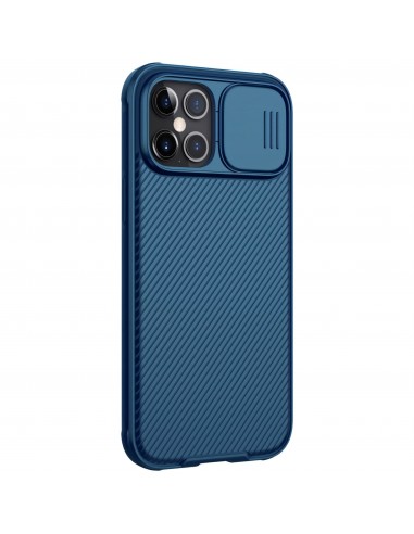 Coque antichoc iPhone 12 Pro Max avec protection camera coulissant NILLKIN - Bleu