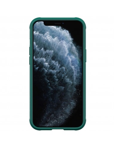 Coque antichoc iPhone 12 Pro Max avec protection camera coulissant NILLKIN - Vert