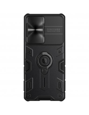 Coque antichoc Galaxy S21 Ultra avec protection camera coulissant NILLKIN - Noir