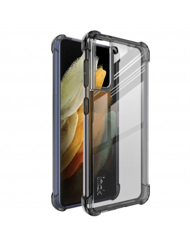 Coque antichoc transparente Galaxy S21 IMAK - Noir