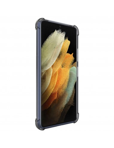 Coque antichoc transparente Galaxy S21 IMAK - Noir