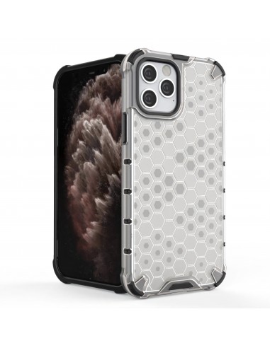 Coque antichoc iPhone 12 et 12 Pro Honeycomb - Transparent