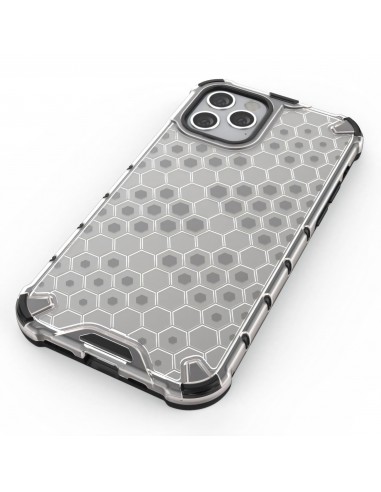 Coque antichoc iPhone 12 et 12 Pro Honeycomb - Transparent