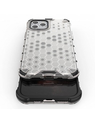 Coque antichoc iPhone 12 et 12 Pro Honeycomb - Transparent