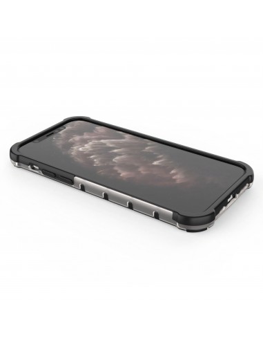Coque antichoc iPhone 12 et 12 Pro Honeycomb - Transparent