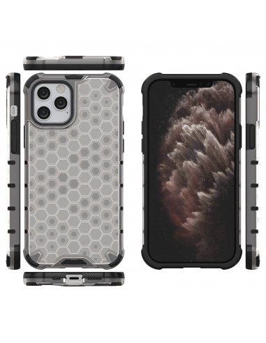 Coque antichoc iPhone 12 et 12 Pro Honeycomb - Transparent