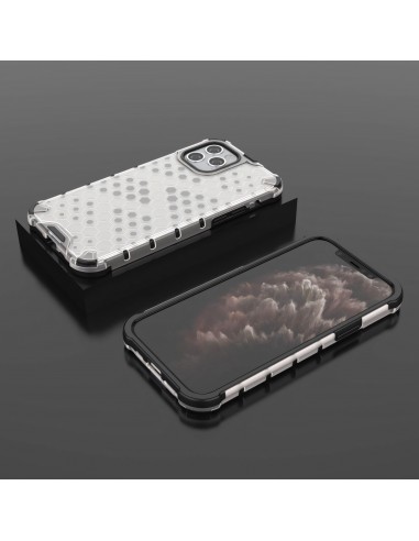 Coque antichoc iPhone 12 et 12 Pro Honeycomb - Transparent