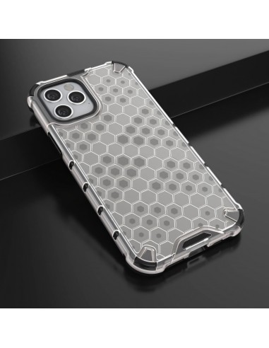Coque antichoc iPhone 12 et 12 Pro Honeycomb - Transparent