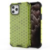 Coque antichoc iPhone 12 et 12 Pro Honeycomb - Vert