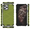 Coque antichoc iPhone 12 et 12 Pro Honeycomb - Vert