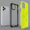 Coque antichoc iPhone 12 et 12 Pro Honeycomb - Vert