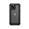 Coque antichoc iPhone 12 Pro Max Style fibre de carbone - Noir