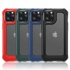 Coque antichoc iPhone 12 Pro Max Style fibre de carbone - Noir