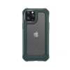 Coque antichoc iPhone 12 mini Style fibre de carbone - Vert