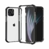 Coque antichoc iPhone 12 Pro Max Transparent Hybride - Noir