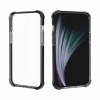 Coque antichoc iPhone 12 Pro Max Transparent Hybride - Noir