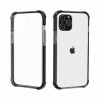 Coque antichoc iPhone 12 Pro Max Transparent Hybride - Noir