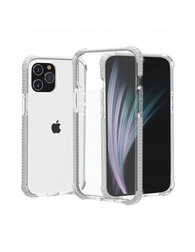 Coque antichoc iPhone 12 Pro Max Transparent Hybride - Blanc