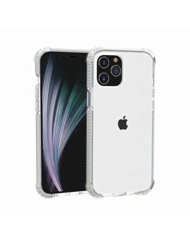 Coque antichoc iPhone 12 Pro Max Transparent Hybride - Blanc