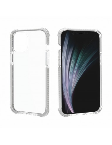 Coque antichoc iPhone 12 Pro Max Transparent Hybride - Blanc