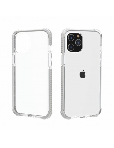 Coque antichoc iPhone 12 Pro Max Transparent Hybride - Blanc