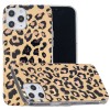Coque silicone iPhone 12 Pro Max Fantaisie Leopard - Or