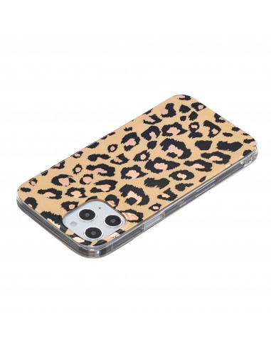 Coque silicone iPhone 12 Pro Max Fantaisie Leopard - Or