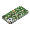 Coque silicone iPhone 12 Pro Max Fantaisie Géometrique - Vert
