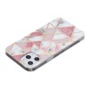 Coque silicone iPhone 12 Pro Max Fantaisie Style Marbre - Rose