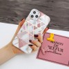 Coque silicone iPhone 12 Pro Max Fantaisie Style Marbre - Rose