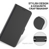 Etui iPhone 12 mini avec rangement carte avec coque silicone intégré - Noir