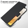 Etui iPhone 12 mini avec rangement carte avec coque silicone intégré - Noir