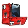 Coque antichoc hybride iPhone 12 mini avec anneau - Rouge