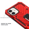 Coque antichoc hybride iPhone 12 mini avec anneau - Rouge