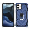 Coque antichoc hybride iPhone 12 mini avec anneau - Bleu foncé