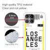 Coque silicone iPhone 12 mini Billet d'embarquement pour Los Angeles