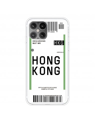 Coque silicone iPhone 12 mini Billet d'embarquement pour Hong Kong